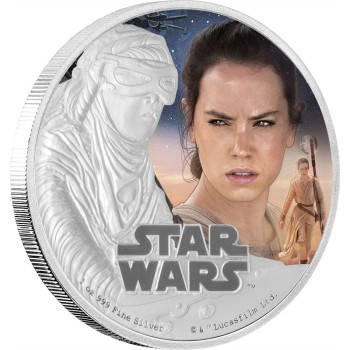 Star Wars Episode VII 1 Oz Silver Coin Rey